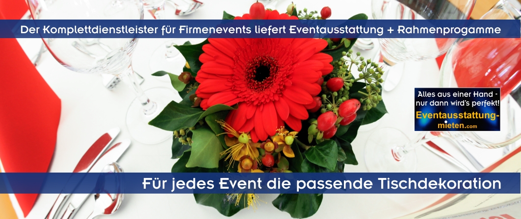 Eventausstattung, Dekoration, Zeltverleih + Catering Augsburg